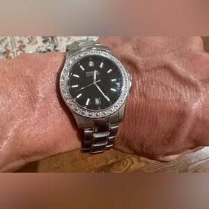 Fossil Men's Blue AM-3804 Watch 2” face and brand new battery.